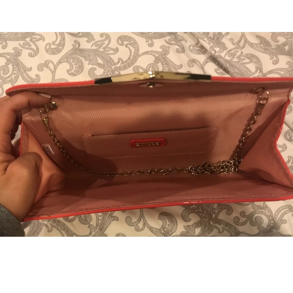 2/$12 Patent leather pink clutch purse - Picture 8 of 8